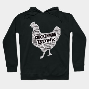 Chickenman Black and White Hoodie